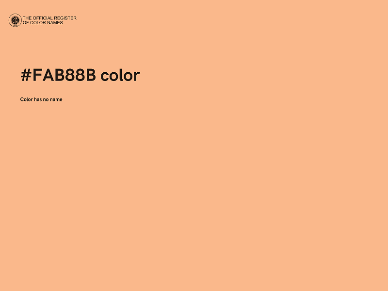 #FAB88B color image