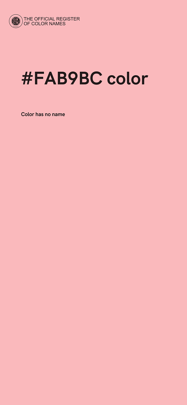 #FAB9BC color image
