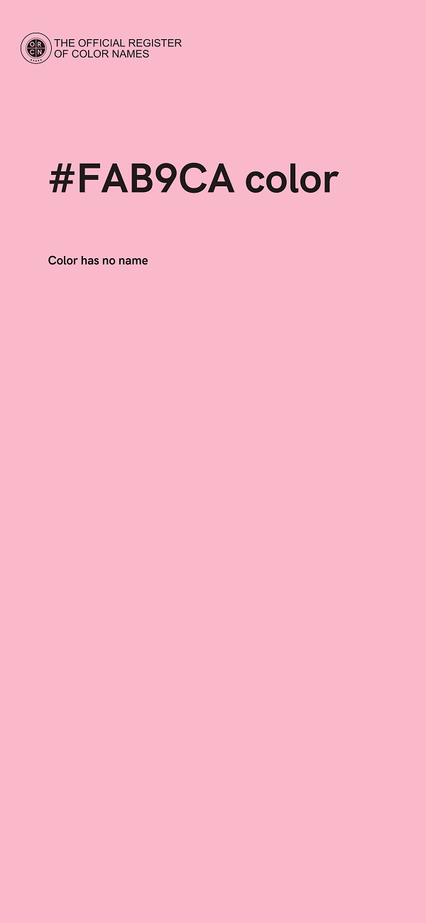 #FAB9CA color image