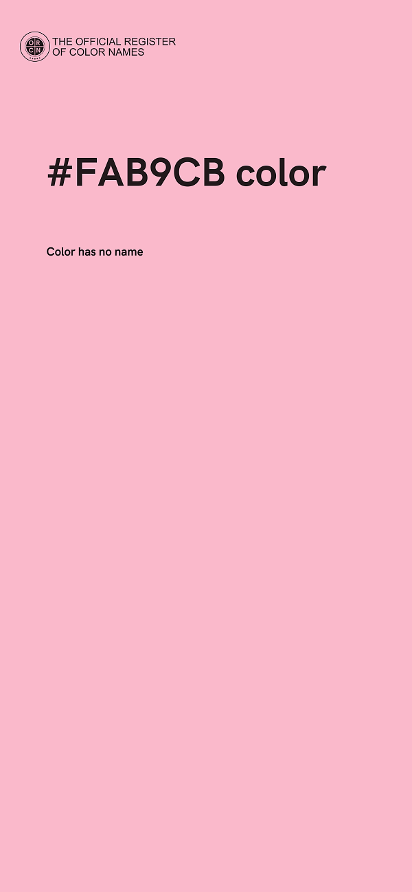 #FAB9CB color image
