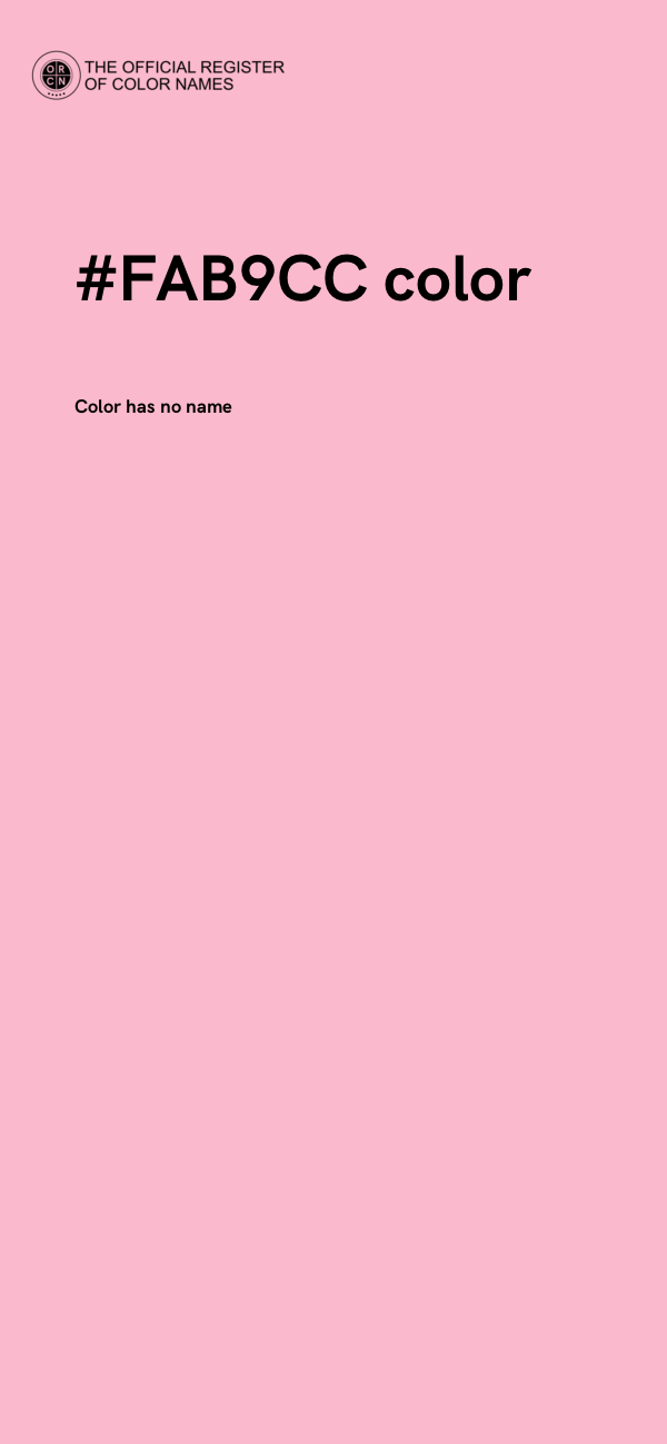 #FAB9CC color image