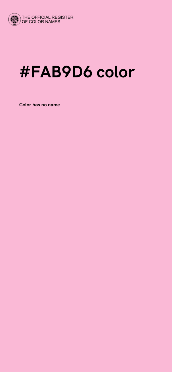 #FAB9D6 color image