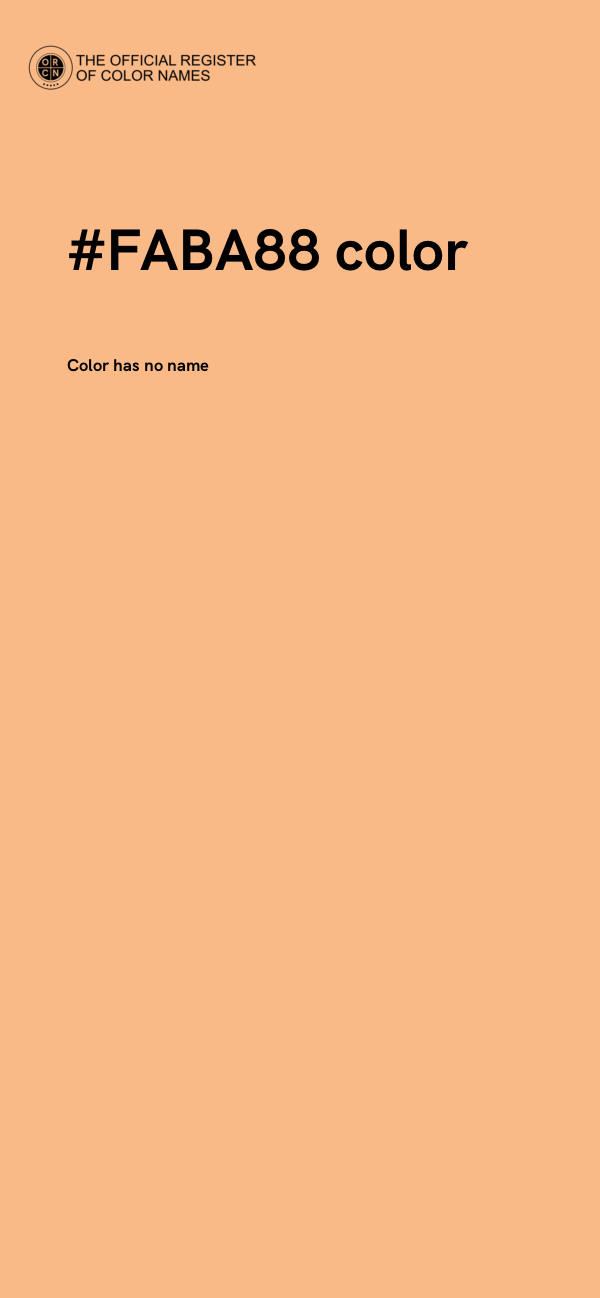 #FABA88 color image