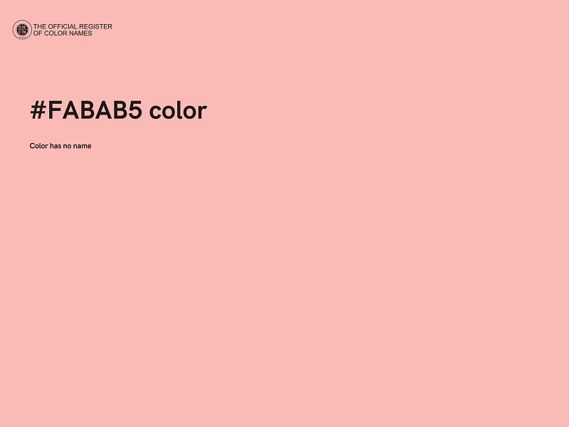 #FABAB5 color image