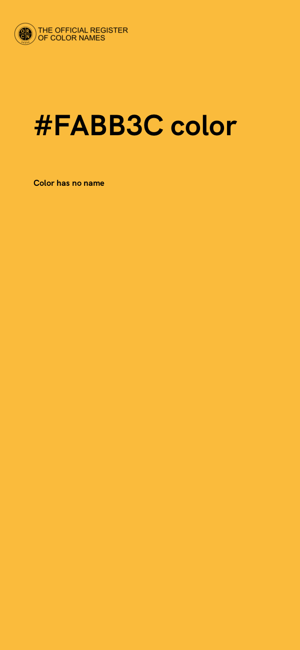 #FABB3C color image