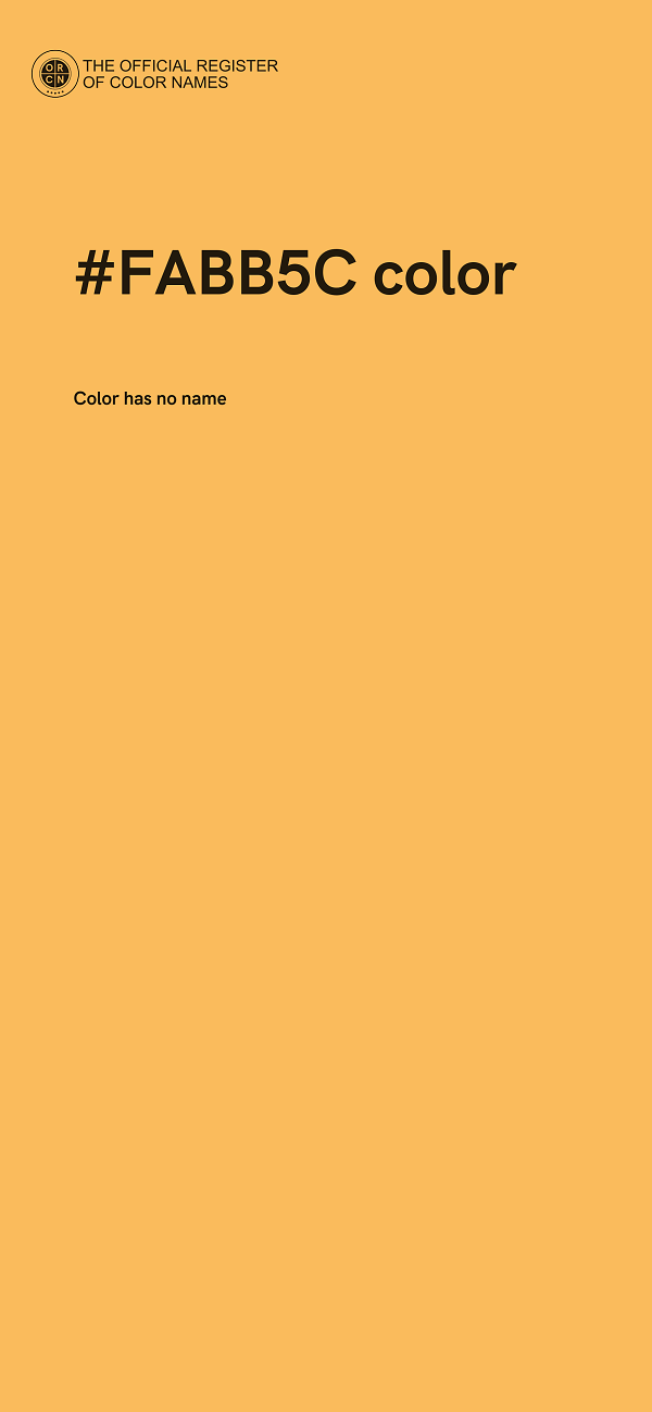 #FABB5C color image