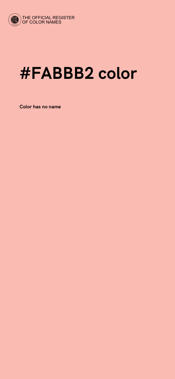 #FABBB2 color image