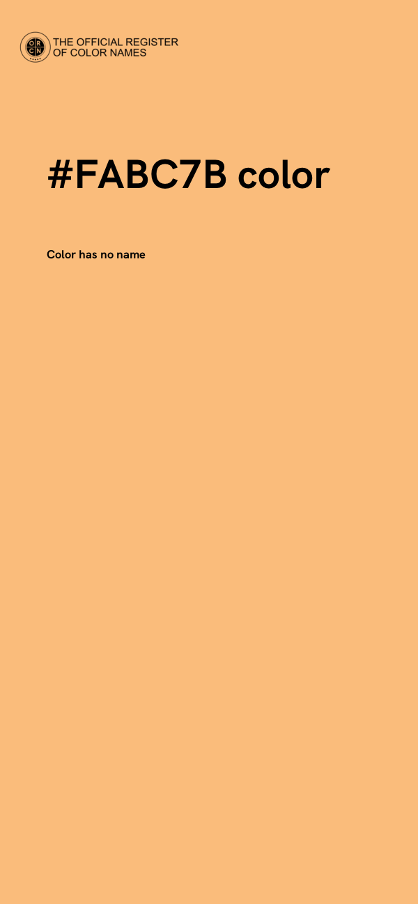 #FABC7B color image