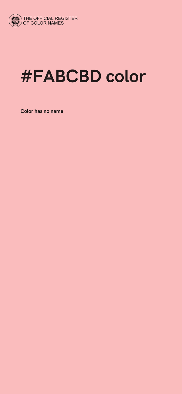#FABCBD color image
