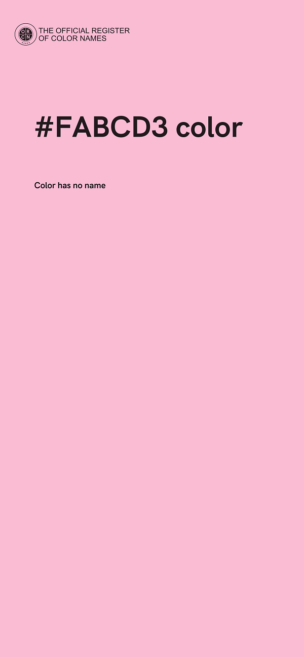 #FABCD3 color image