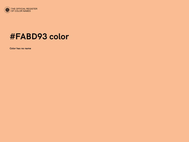 #FABD93 color image