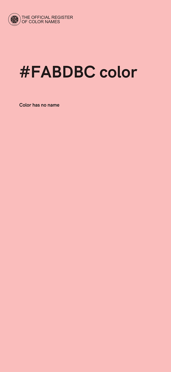 #FABDBC color image