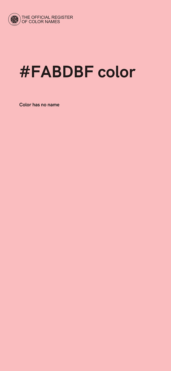 #FABDBF color image