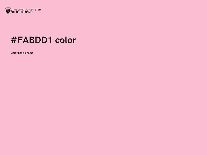 #FABDD1 color image