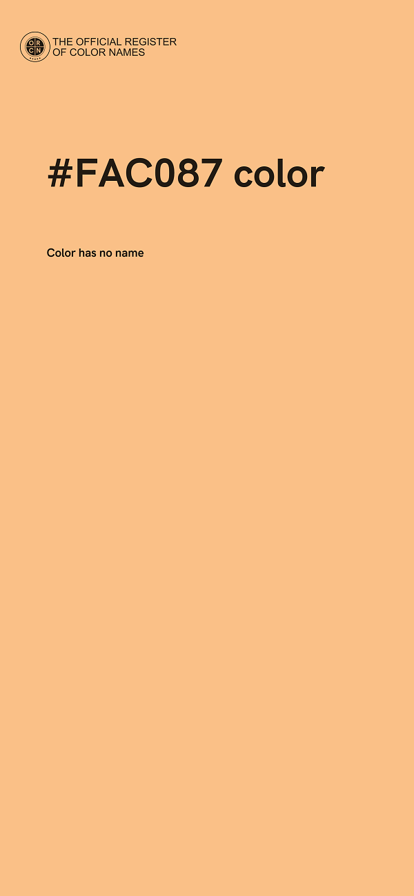 #FAC087 color image