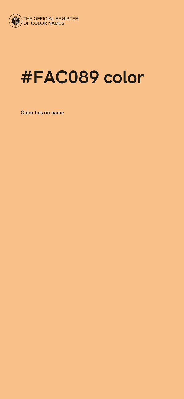 #FAC089 color image