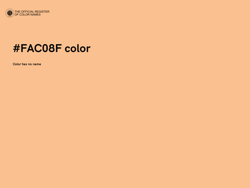 #FAC08F color image