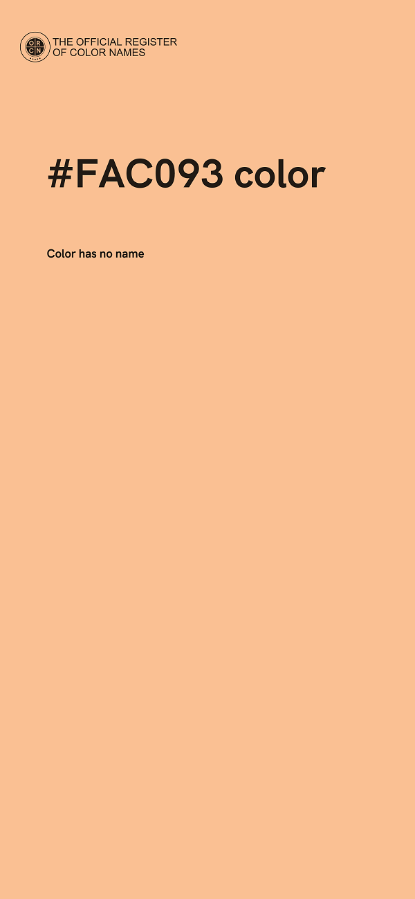 #FAC093 color image
