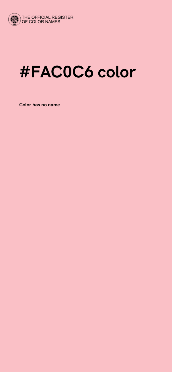 #FAC0C6 color image