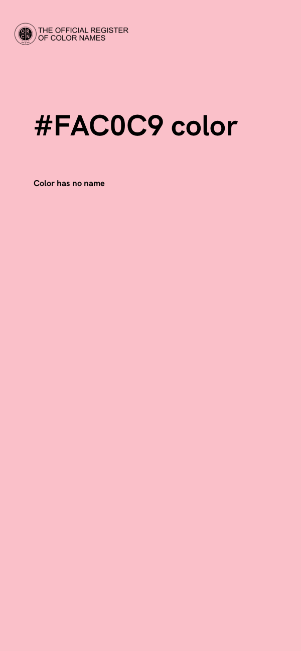 #FAC0C9 color image