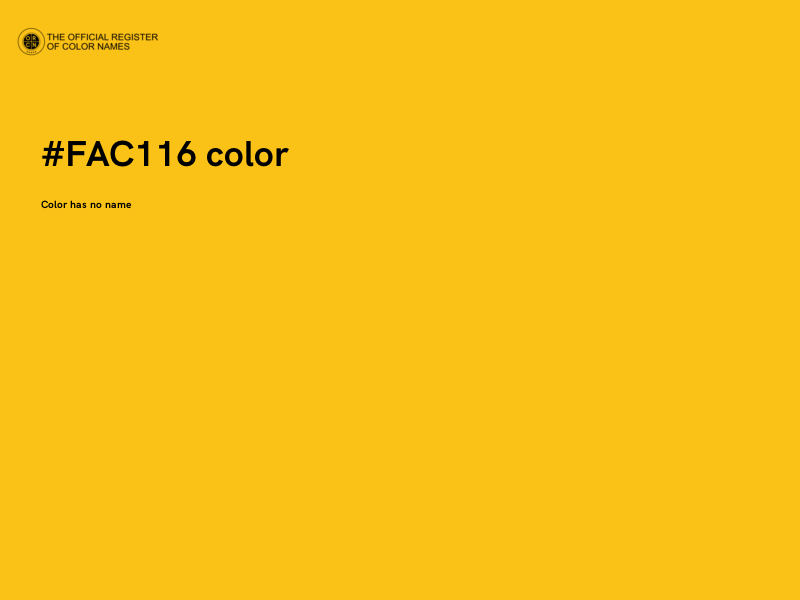 #FAC116 color image