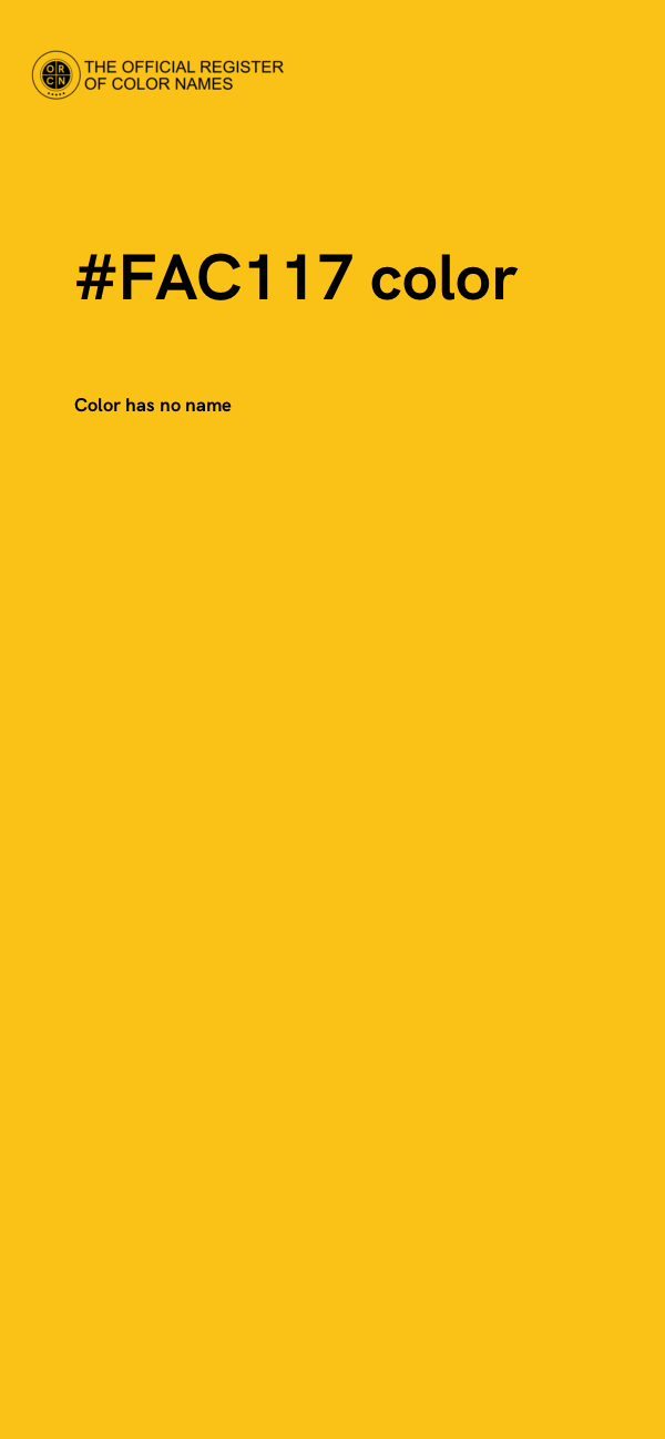 #FAC117 color image