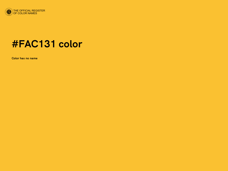 #FAC131 color image