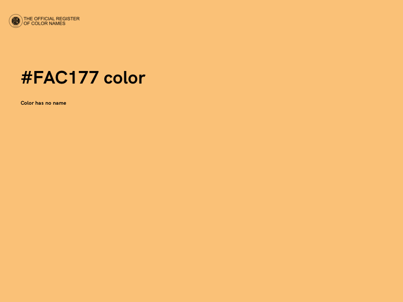 #FAC177 color image
