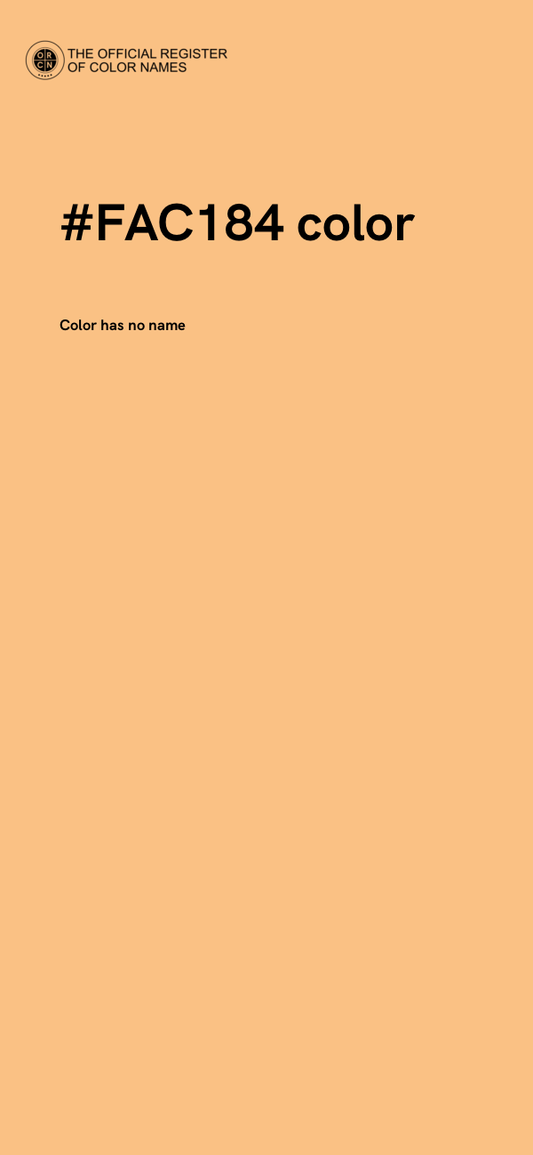 #FAC184 color image
