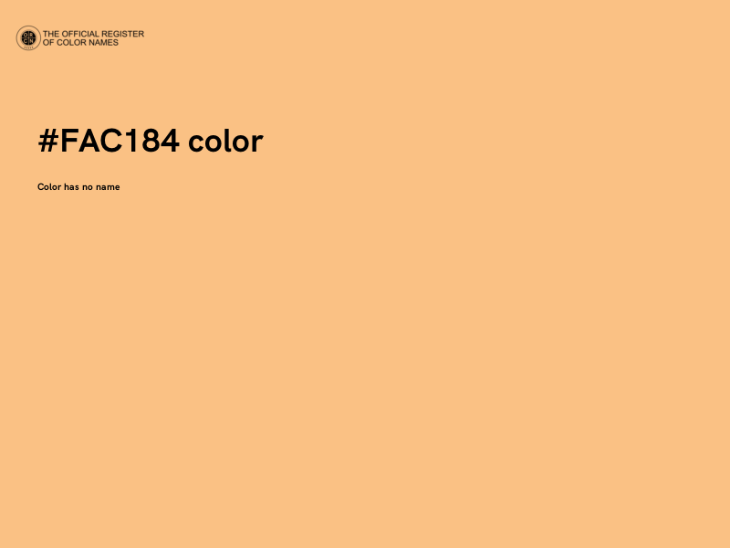 #FAC184 color image