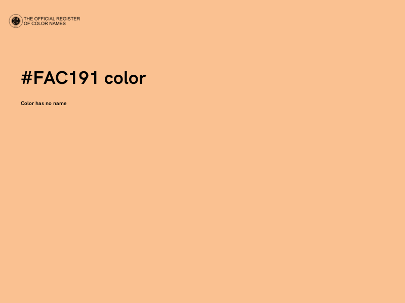 #FAC191 color image