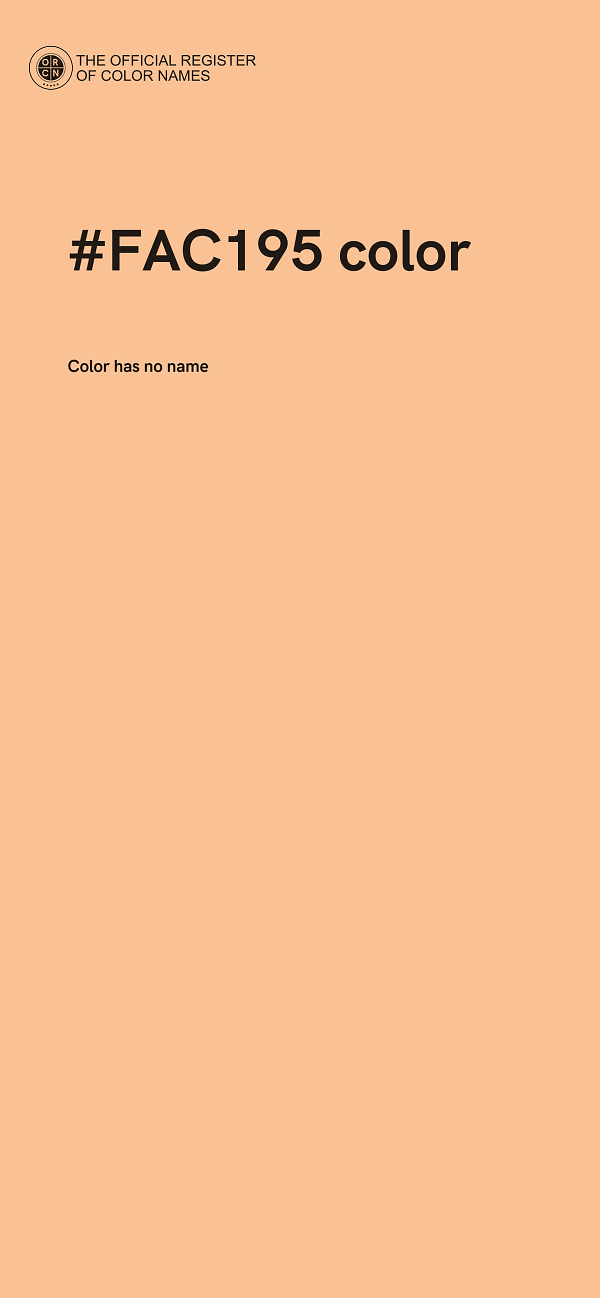 #FAC195 color image