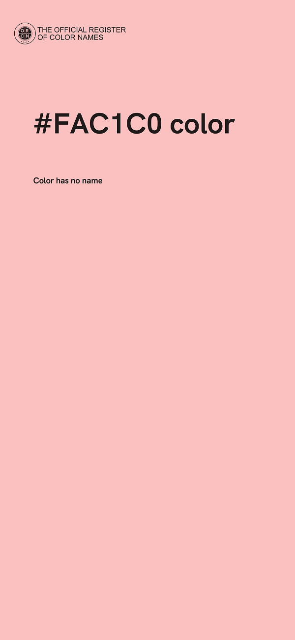 #FAC1C0 color image