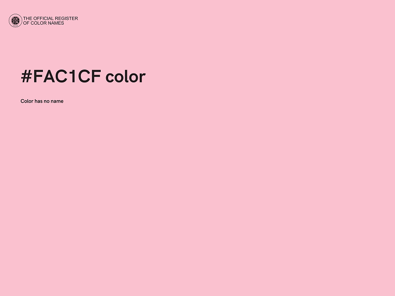 #FAC1CF color image