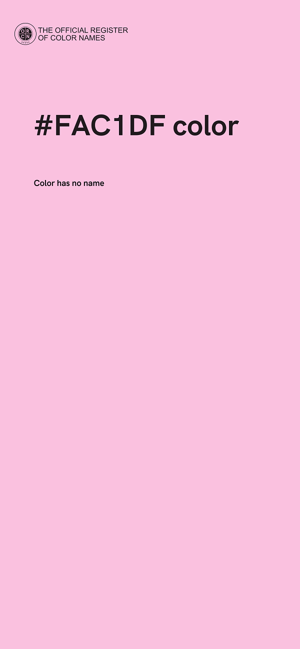 #FAC1DF color image