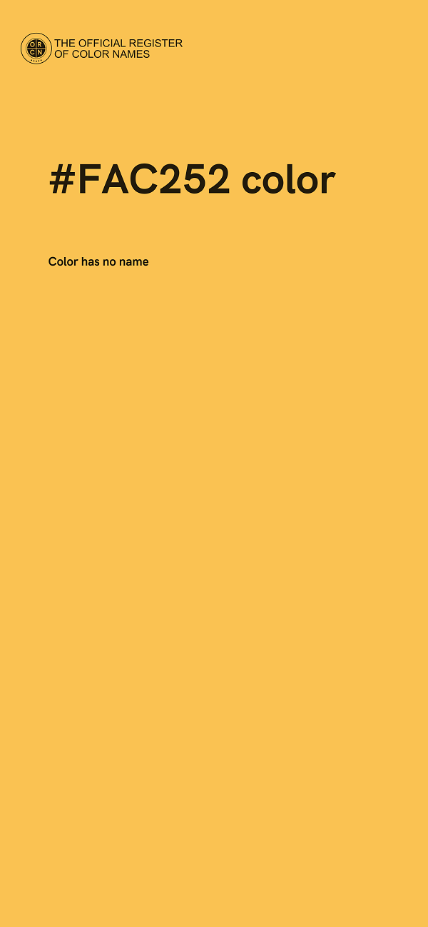 #FAC252 color image