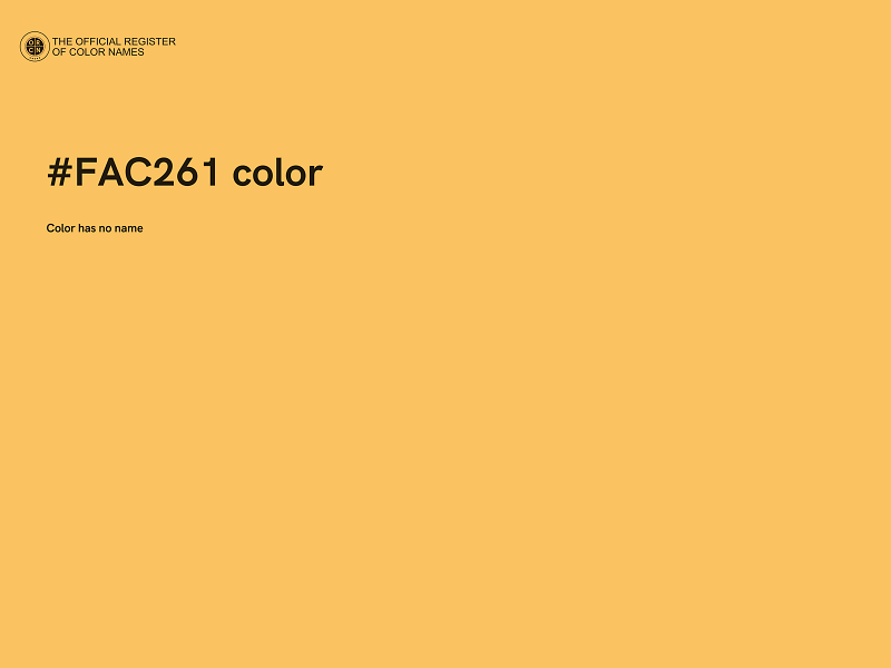 #FAC261 color image