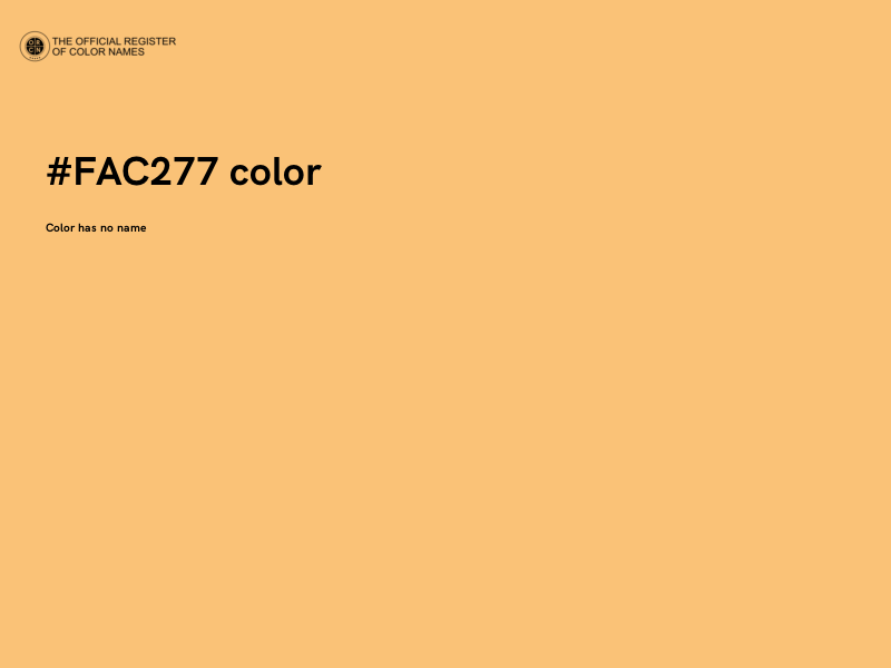 #FAC277 color image