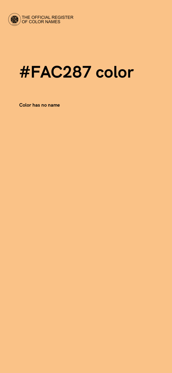 #FAC287 color image