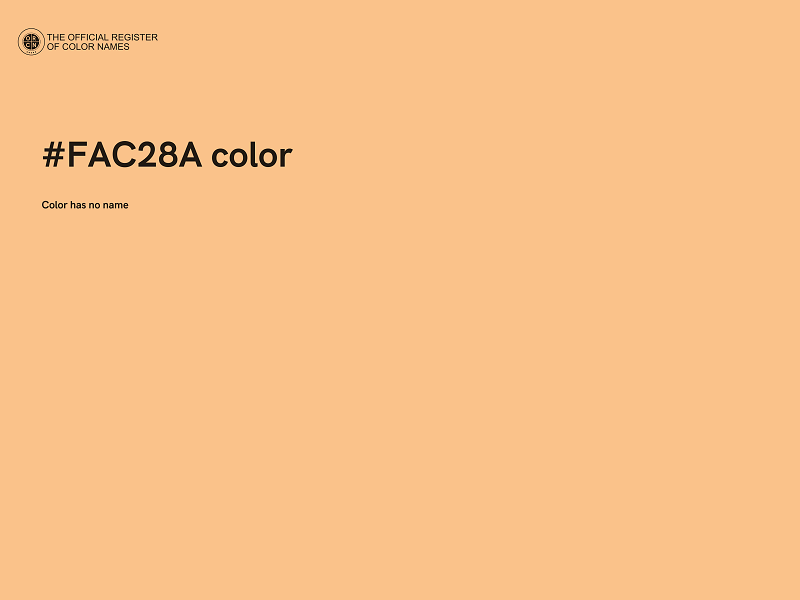 #FAC28A color image