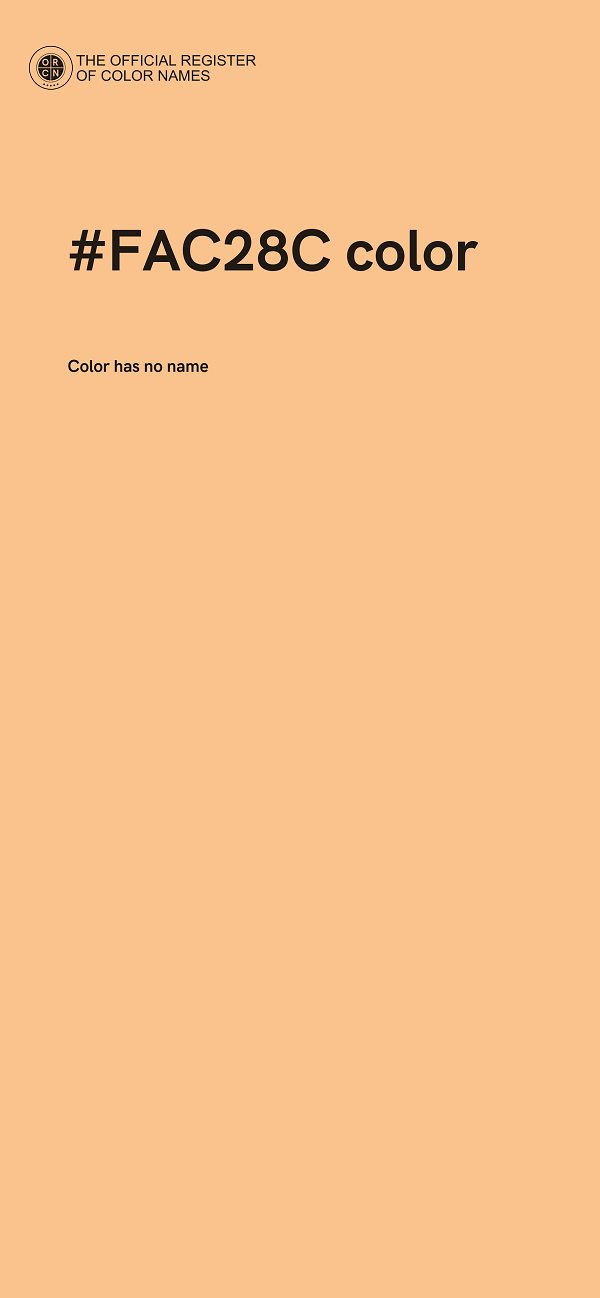 #FAC28C color image