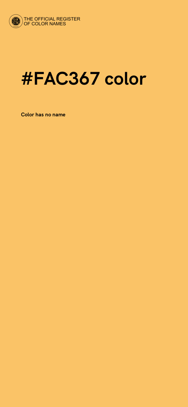 #FAC367 color image