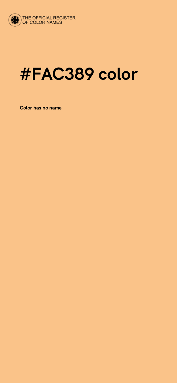 #FAC389 color image