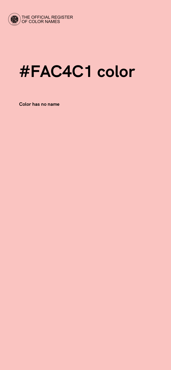 #FAC4C1 color image