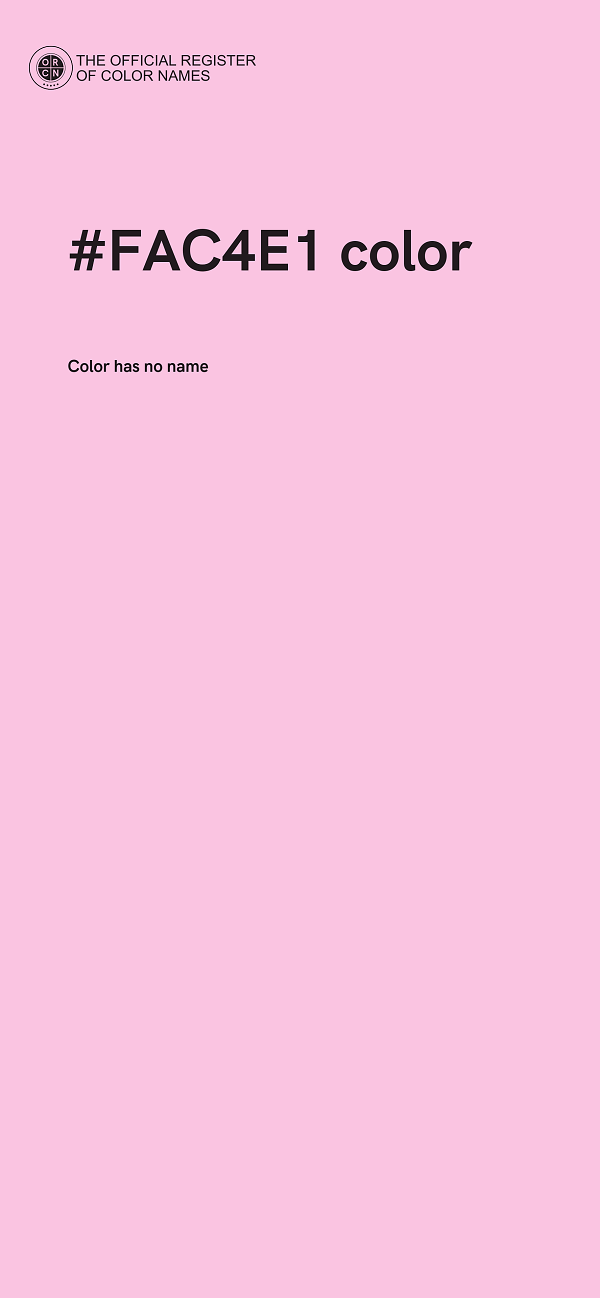 #FAC4E1 color image