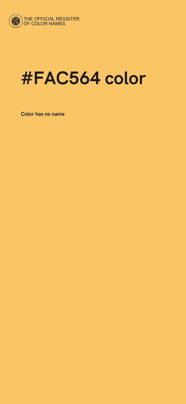 #FAC564 color image