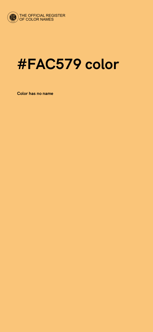 #FAC579 color image