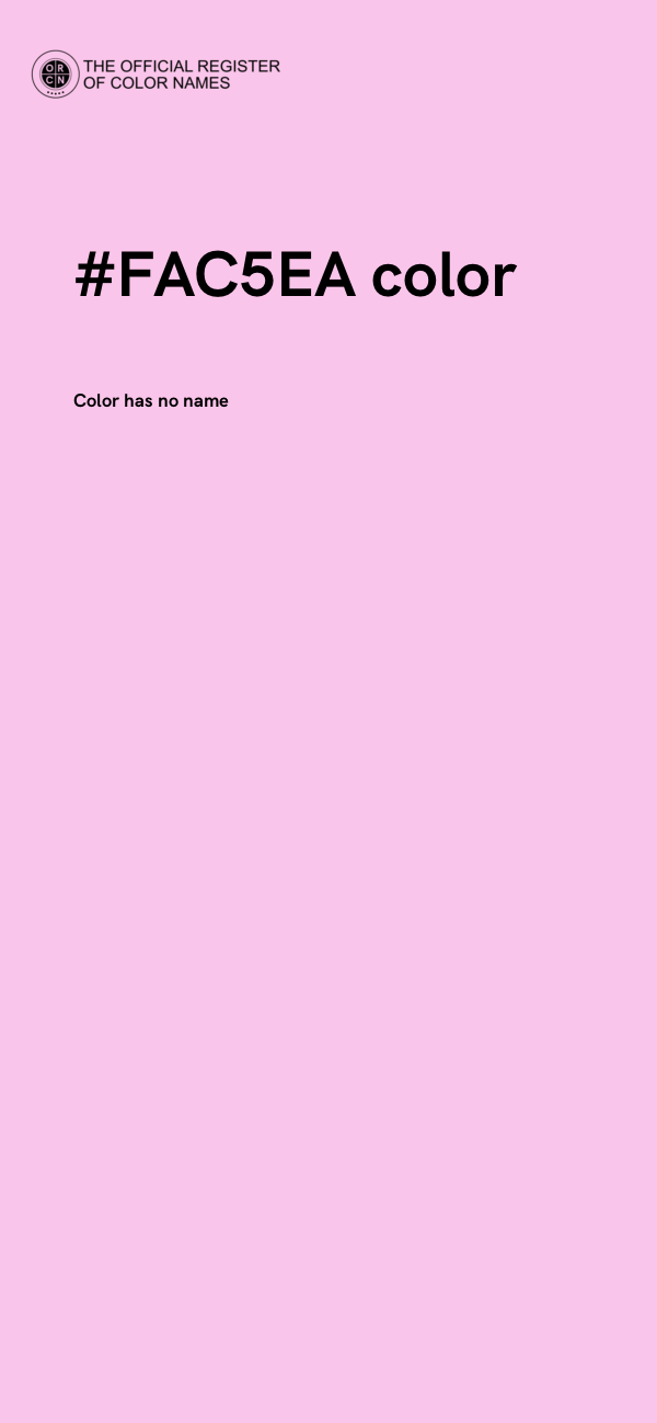 #FAC5EA color image