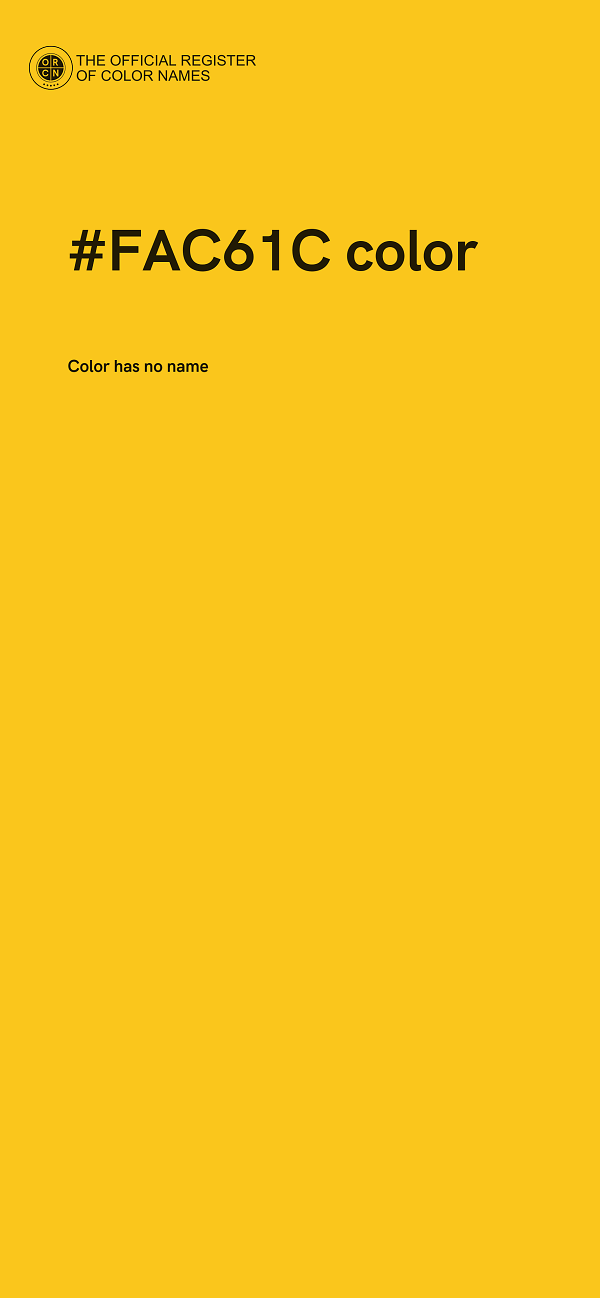 #FAC61C color image
