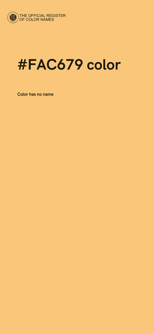 #FAC679 color image